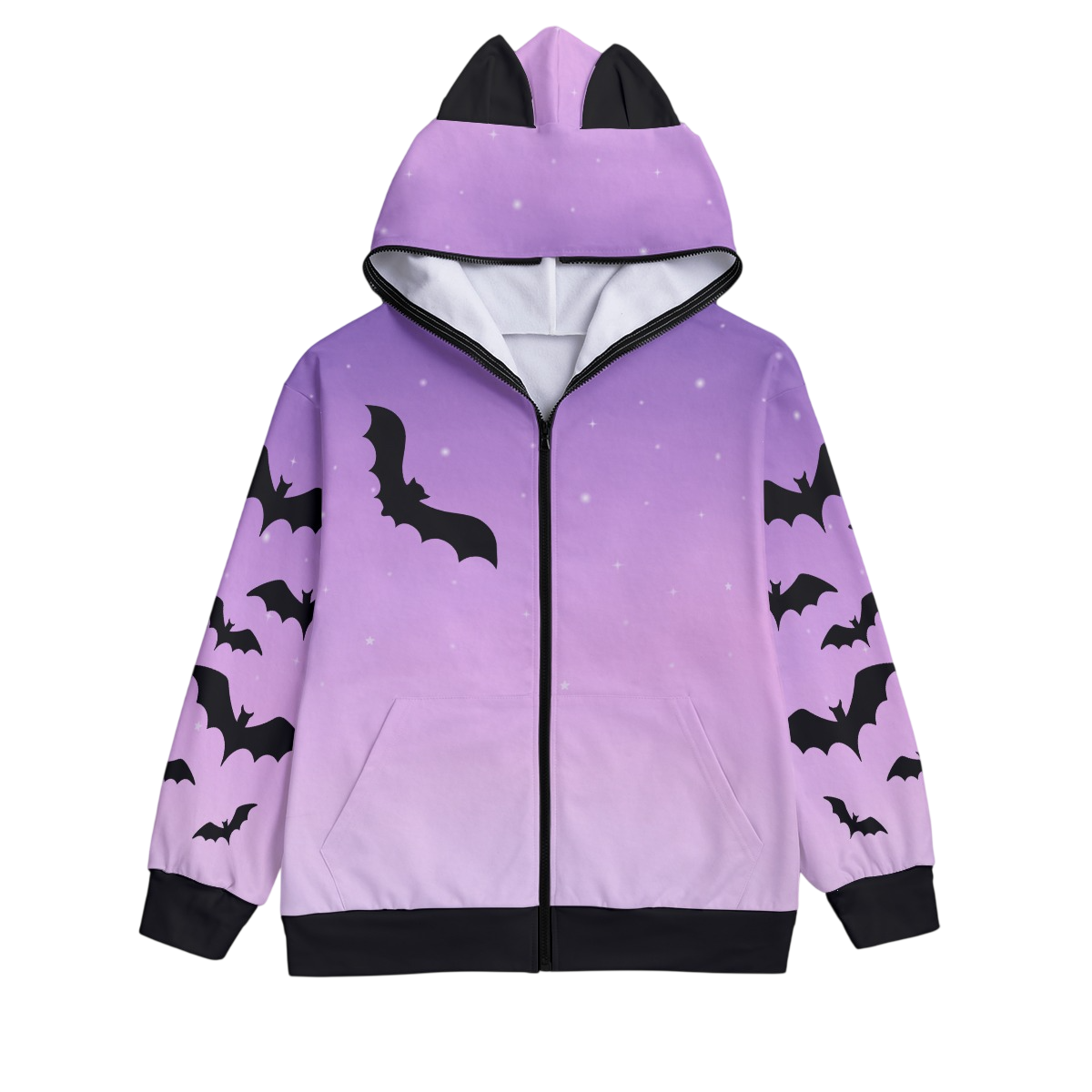Bite Me Batty Unisex Ears Hoodie - Shadow Threadz Crypt