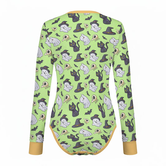 Spooky Paws Long Sleeve CuddleSuit - Shadow Threadz Crypt