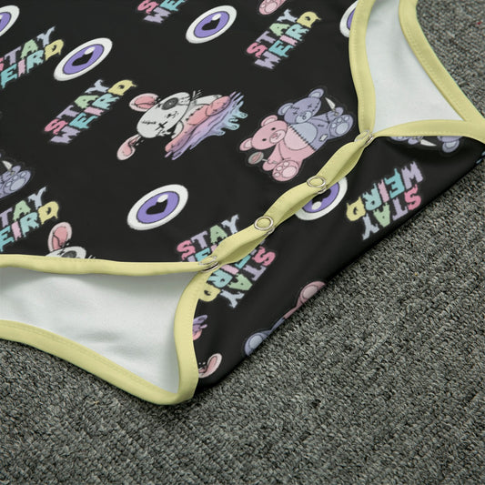 Stay Weird Plushies Short Sleeve CuddleSuit - Shadow Threadz Crypt