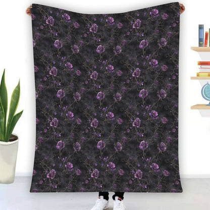 Amour Nocturne Flannel Blanket - Shadow Threadz Crypt