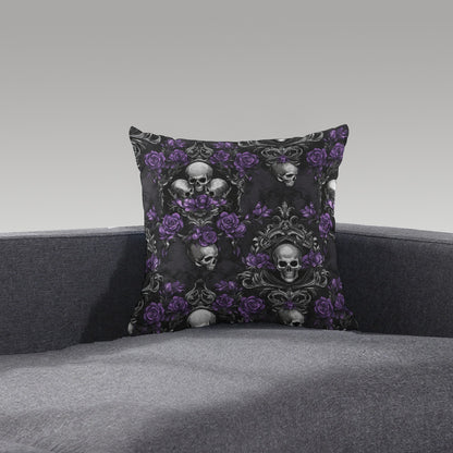 Skullpetal Dreams Short Plush Pillow - Shadow Threadz Crypt