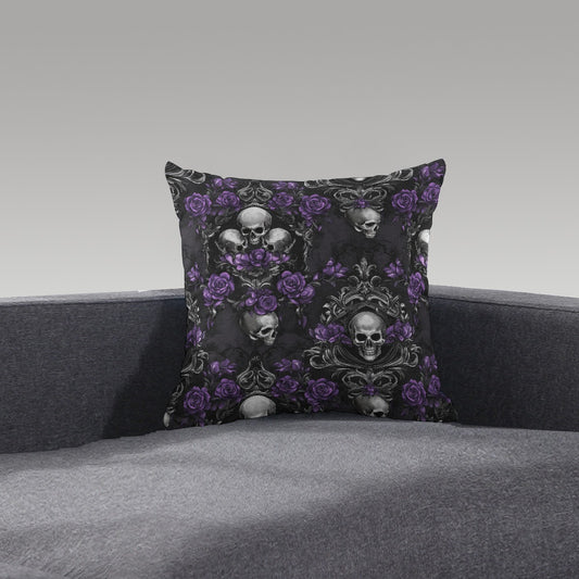 Skullpetal Dreams Short Plush Pillow - Shadow Threadz Crypt