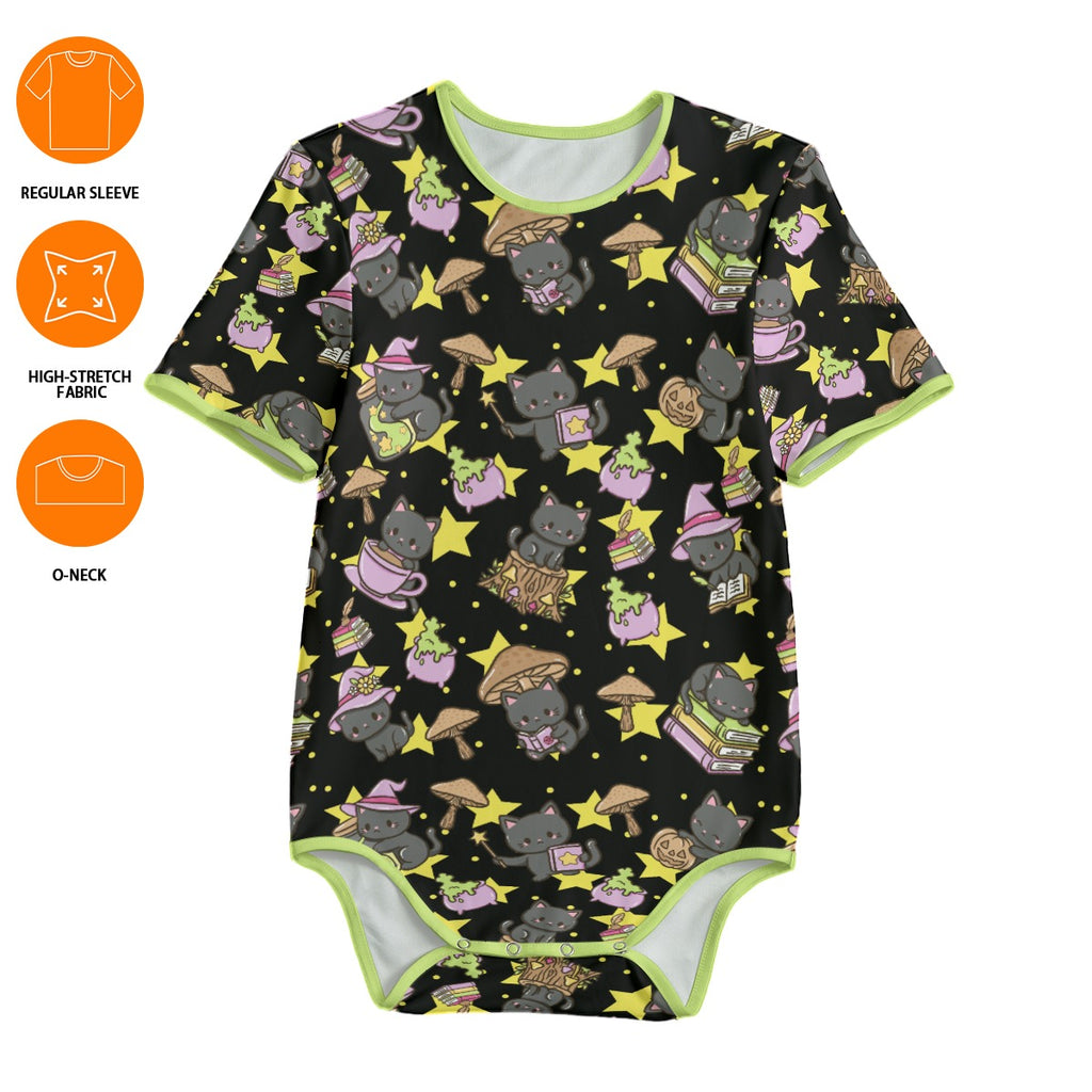 Spellbound Kitty Short Sleeve CuddleSuit - Shadow Threadz Crypt