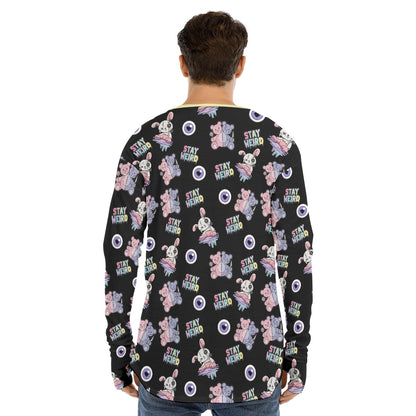 Stay Weird Plushies Fingerless Long Sleeve Tee - Shadow Threadz Crypt