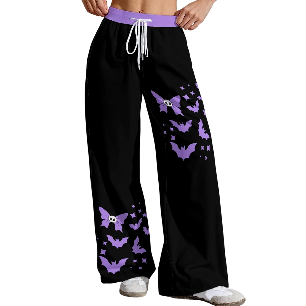 Midnight Bat Bow Pastel Lounge Pants