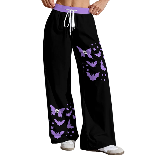 Midnight Bat Bow Pastel Lounge Pants