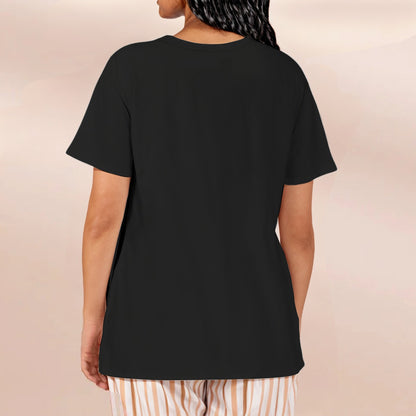 Little But Fierce Relaxed V-Neck Play Tee - Shadow Threadz Crypt