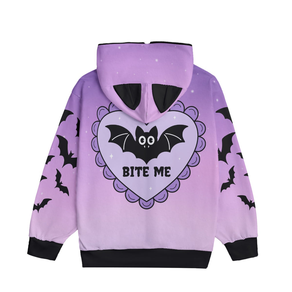 Bite Me Batty Unisex Ears Hoodie