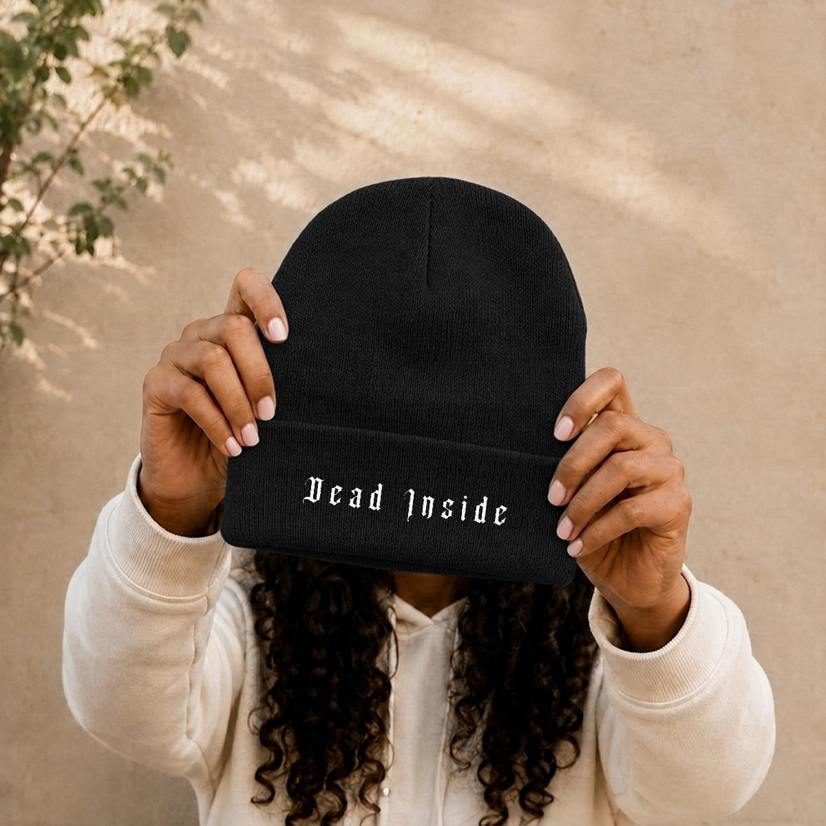 Dead Inside Embroidered Beanie
