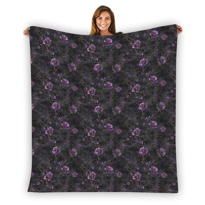 Amour Nocturne Flannel Blanket - Shadow Threadz Crypt
