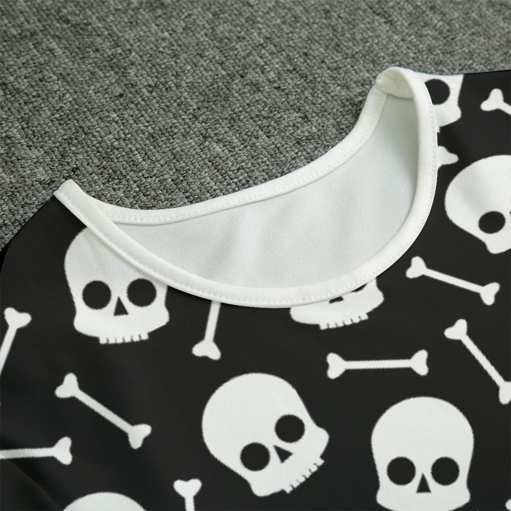 Bone Baby Short Sleeve CuddleSuit - Shadow Threadz Crypt