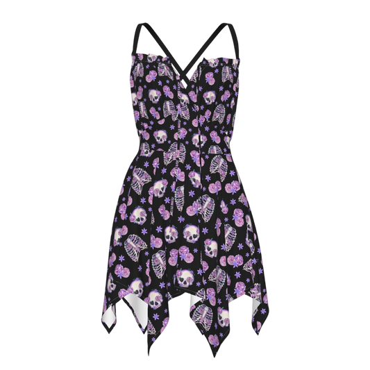 Bones & Roses Pastel Flutter Dress