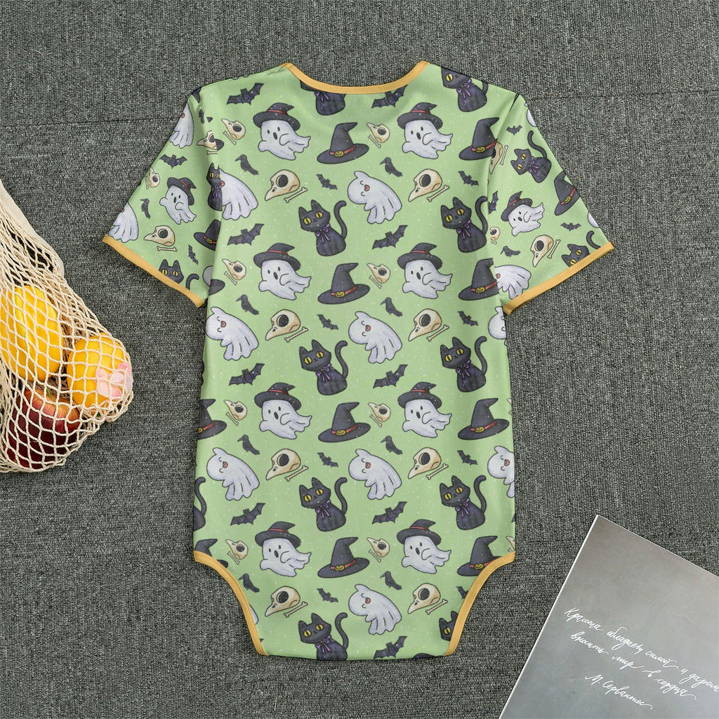 Spooky Paws Short Sleeve CuddleSuit - Shadow Threadz Crypt