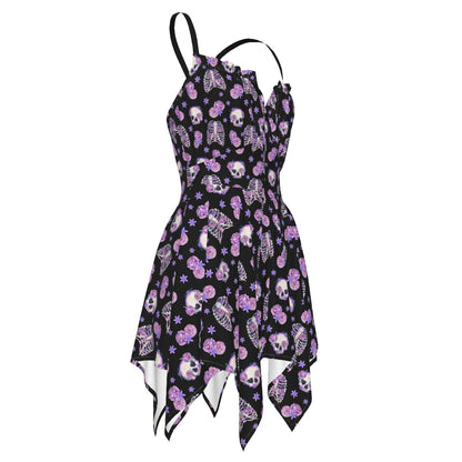 Bones & Roses Pastel Flutter Dress