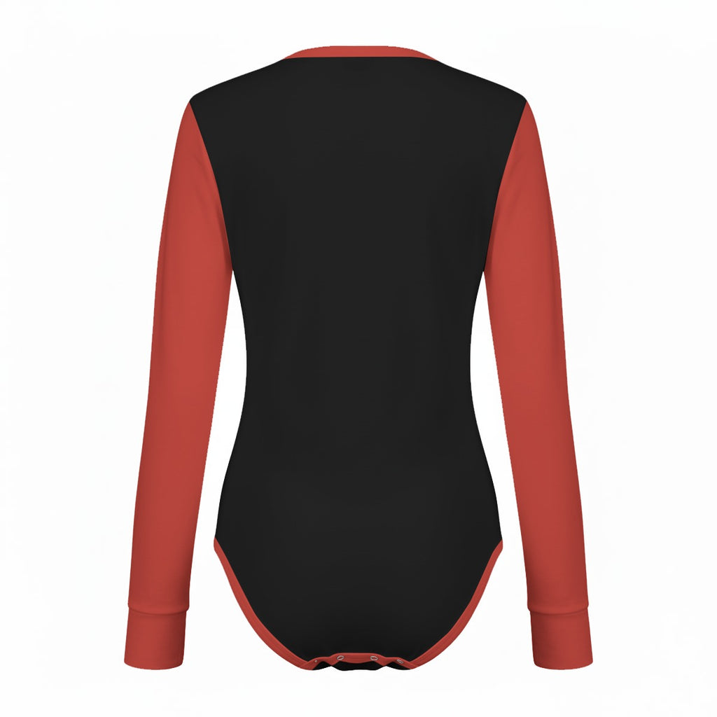 Roses Ribcage Long Sleeve CuddleSuit