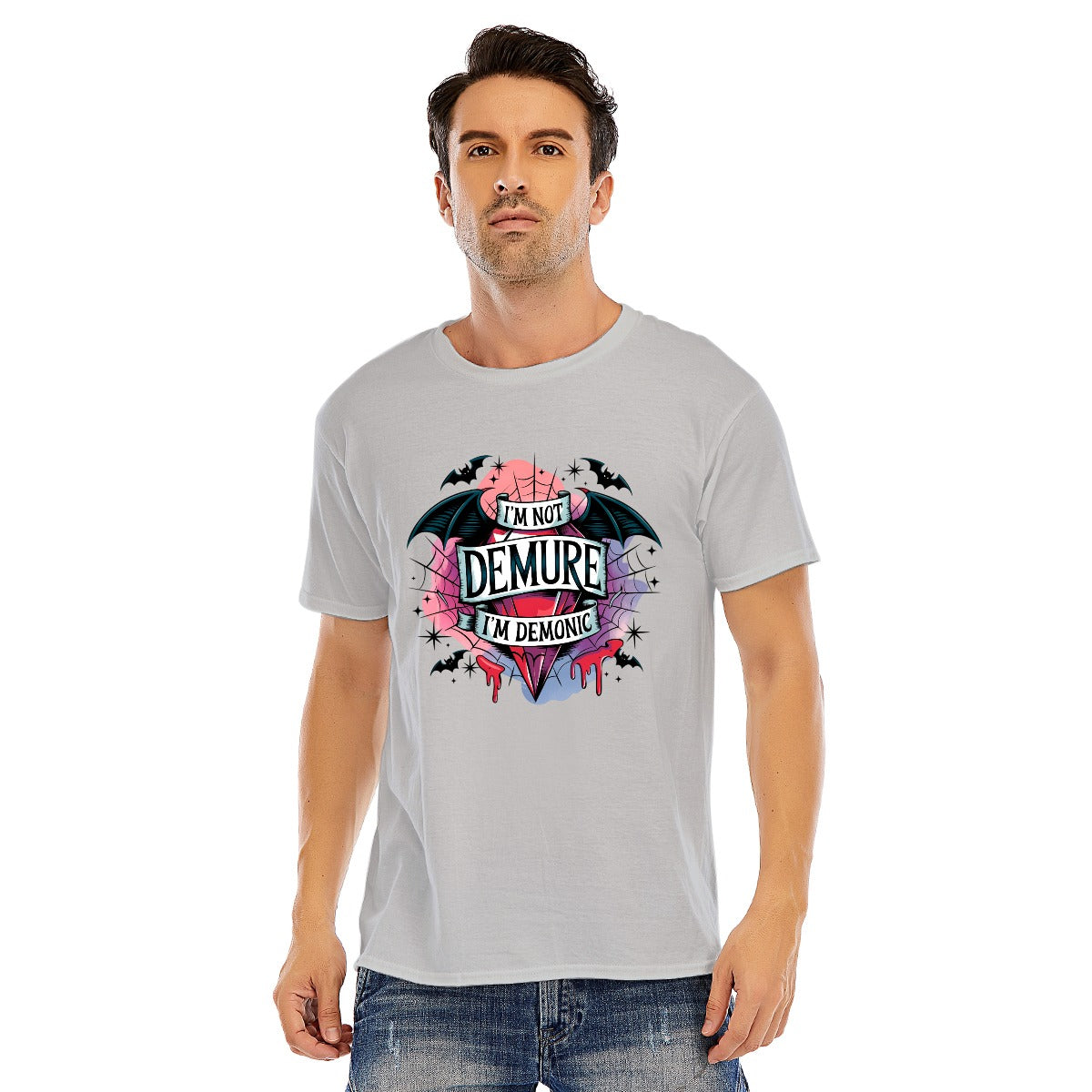 I'm Not Demure, I'm Demonic Unisex Cotton Tee (Colors) - Shadow Threadz Crypt