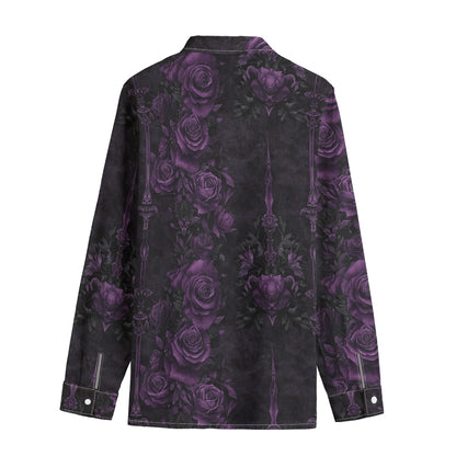 Lapel of Lilith Unisex Cotton Long Sleeve - Shadow Threadz Crypt
