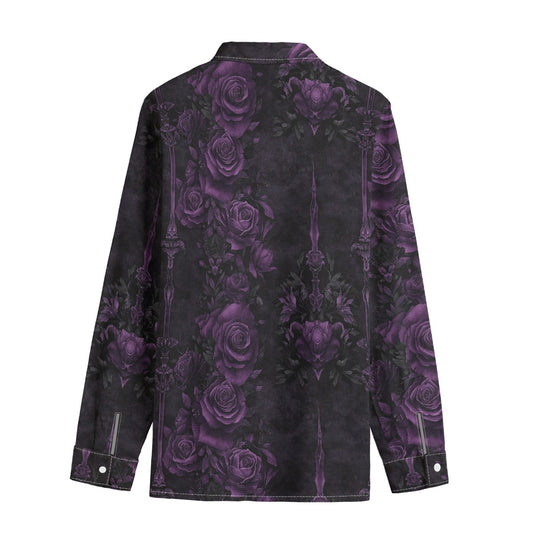 Lapel of Lilith Unisex Cotton Long Sleeve - Shadow Threadz Crypt