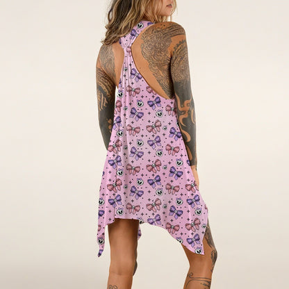 Babydoll Sweet Bow Sleeveless Tank Dress