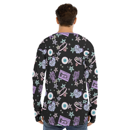 Ghoul Club Fingerless Long Sleeve Tee - Shadow Threadz Crypt