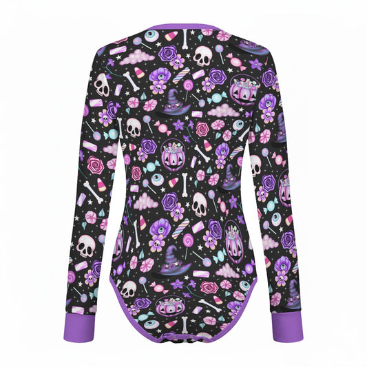 Witchy Treats Long Sleeve CuddleSuit - Shadow Threadz Crypt