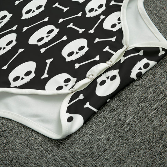 Bone Baby Short Sleeve CuddleSuit - Shadow Threadz Crypt