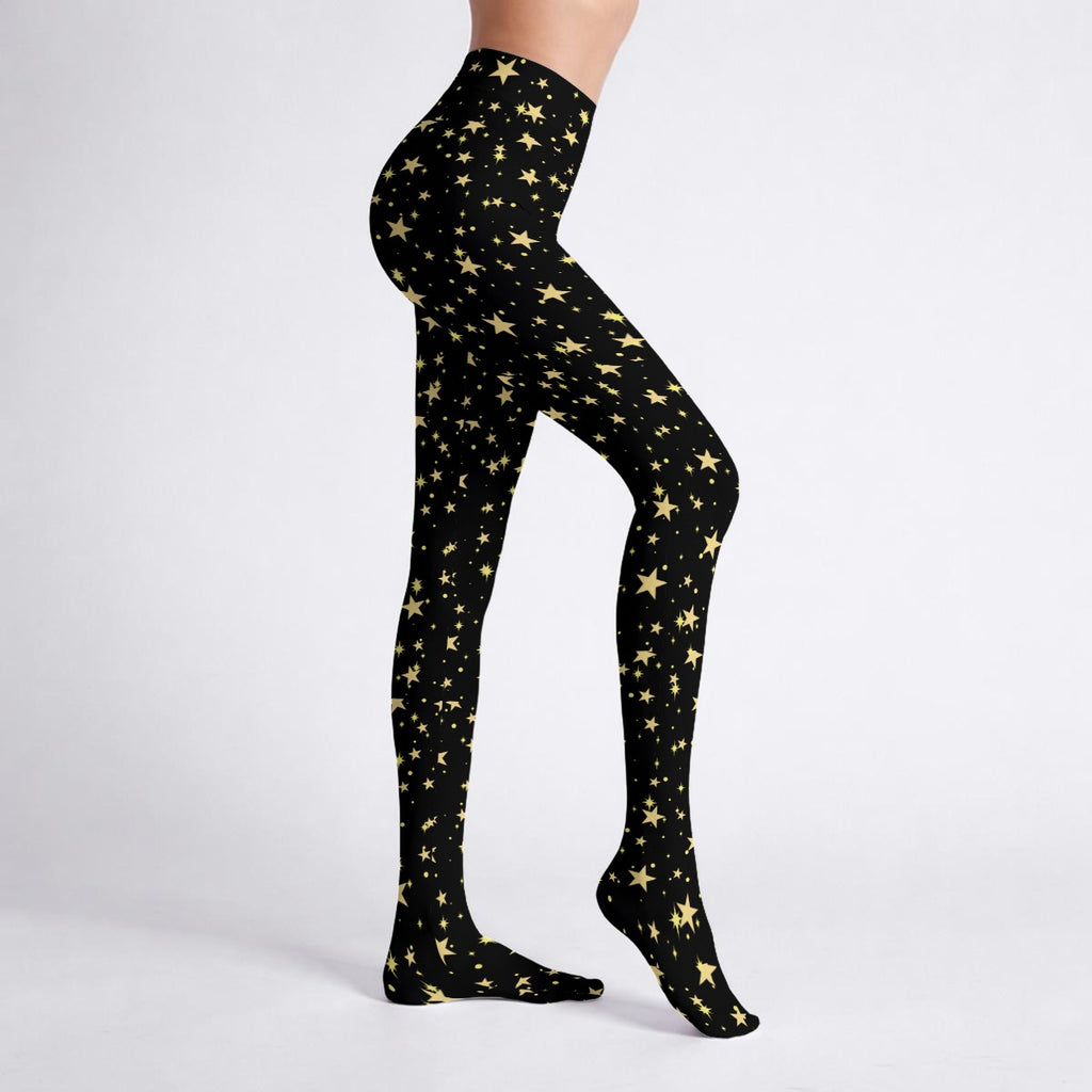 Soft Midnight Stardust Stretch Tights