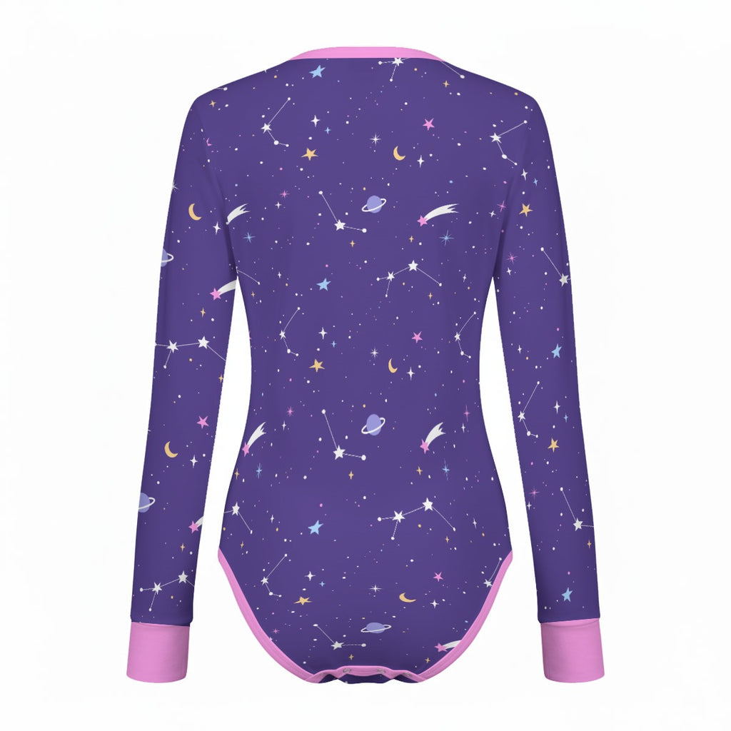 Starry Night Long Sleeve CuddleSuit - Shadow Threadz Crypt