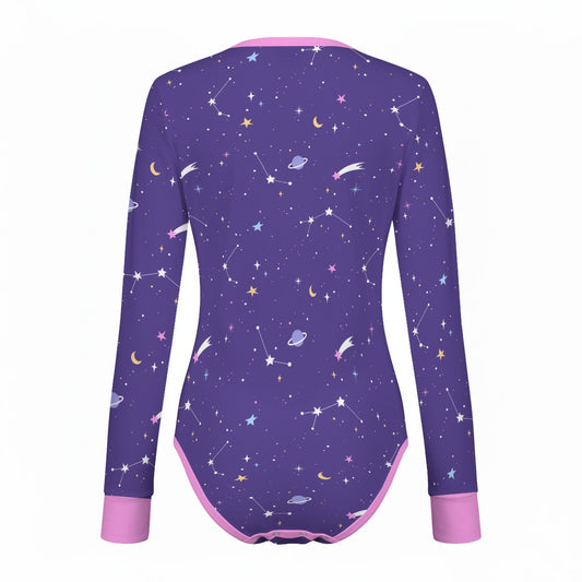 Starry Night Long Sleeve CuddleSuit - Shadow Threadz Crypt