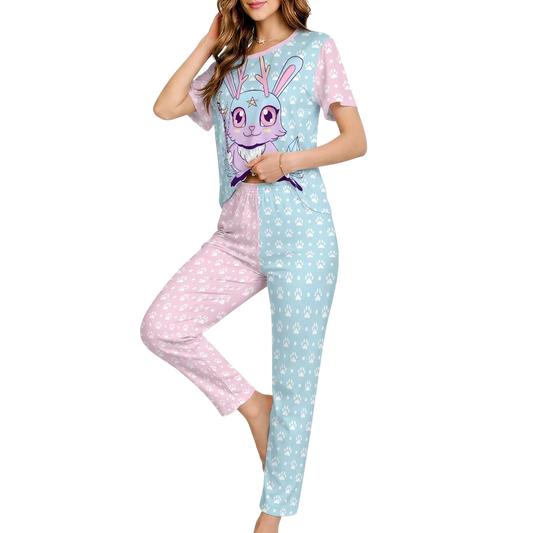 Sweet Jackalope Soft Pastel Pajama Set