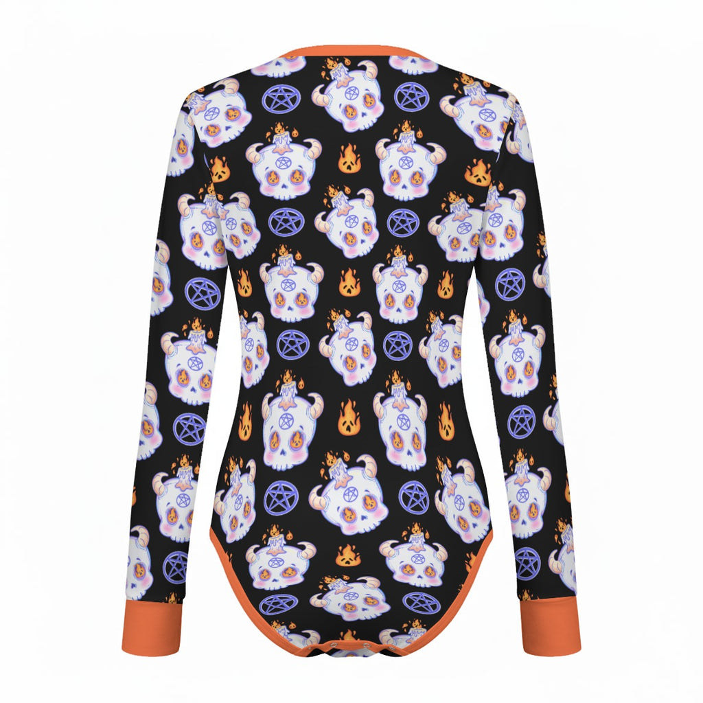 Hexed Cutie Long Sleeve CuddleSuit - Shadow Threadz Crypt