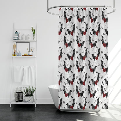 Batroom Bliss Shower curtain - Shadow Threadz Crypt