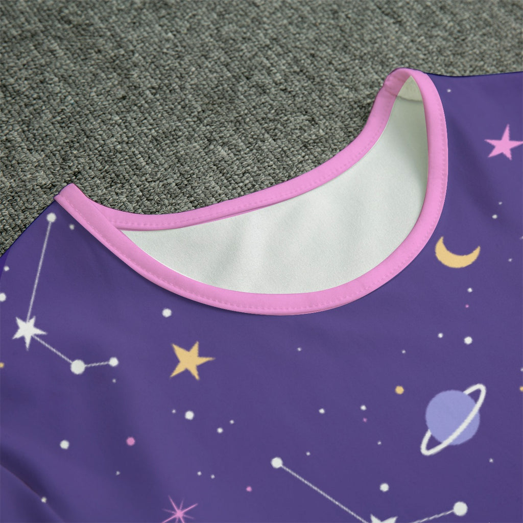 Starry Night Short Sleeve CuddleSuit - Shadow Threadz Crypt