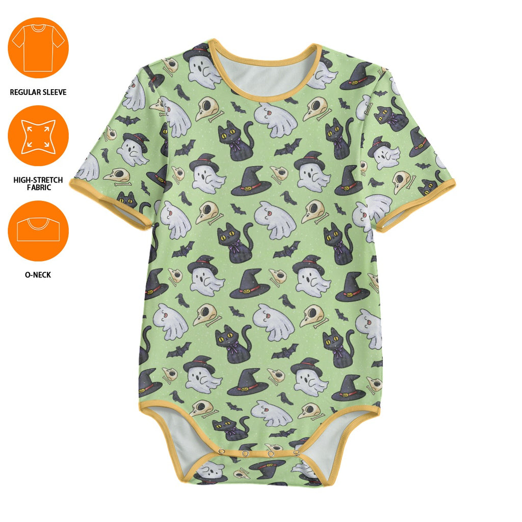 Spooky Paws Short Sleeve CuddleSuit - Shadow Threadz Crypt