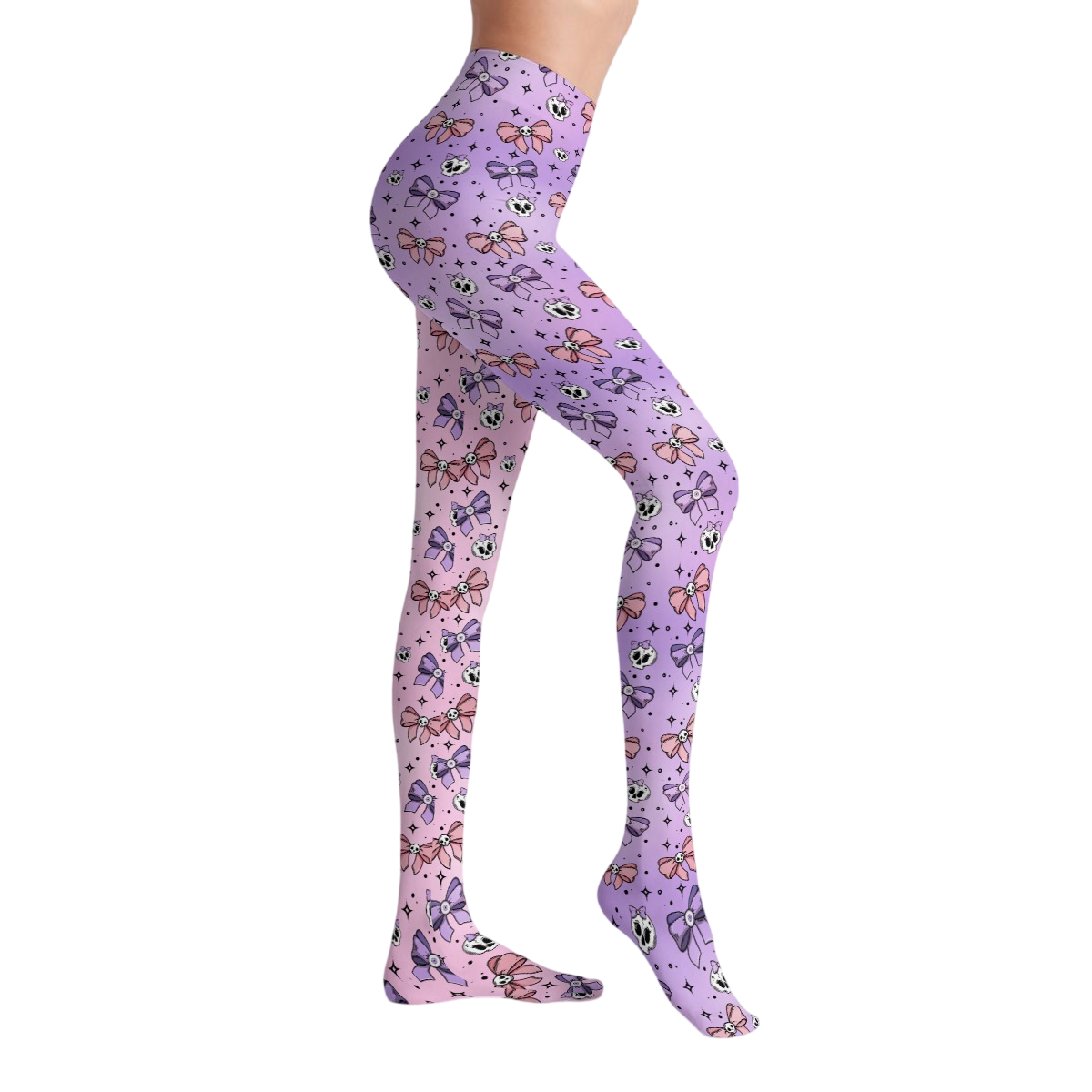 Twilight Mix Sweet Bow Stretch Tights