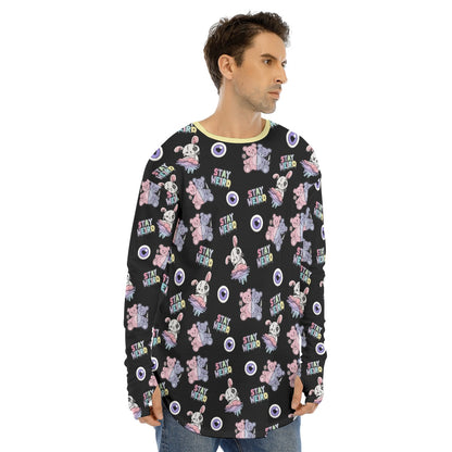 Stay Weird Plushies Fingerless Long Sleeve Tee - Shadow Threadz Crypt