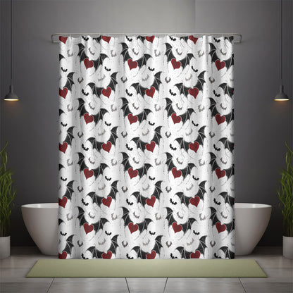 Batroom Bliss Shower curtain - Shadow Threadz Crypt