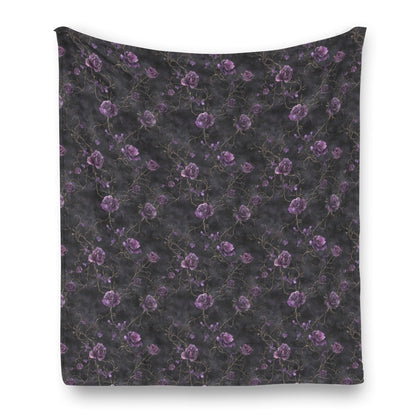 Amour Nocturne Flannel Blanket - Shadow Threadz Crypt
