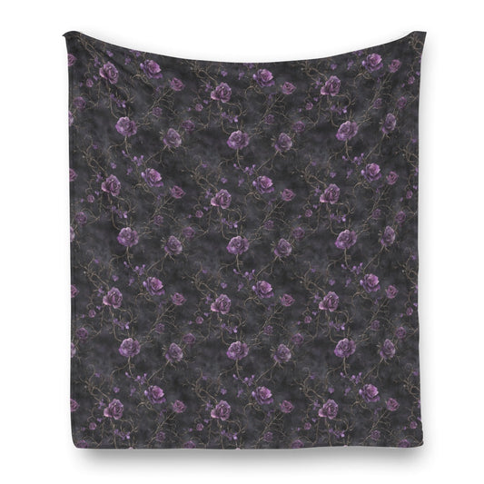 Amour Nocturne Flannel Blanket - Shadow Threadz Crypt