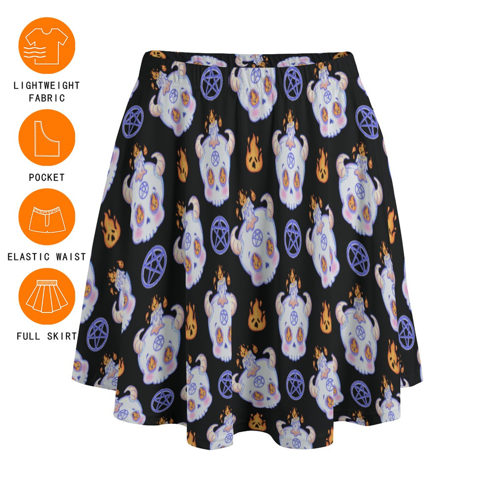 Hexed Cutie Skater Play Skirt - Shadow Threadz Crypt