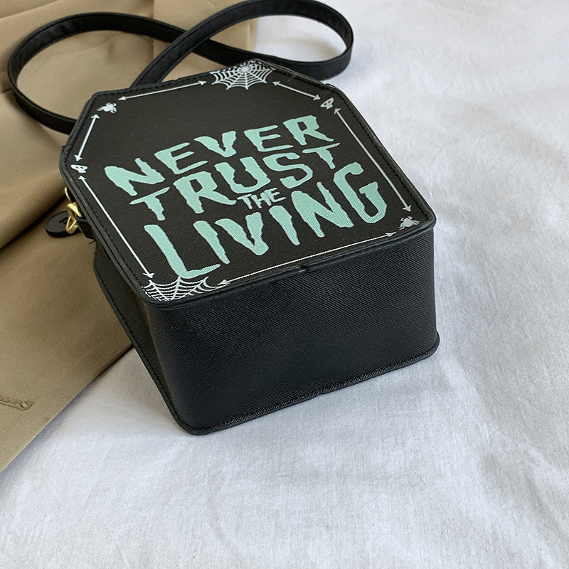 Never Trust the Living – Graffiti Mini Bag - Shadow Threadz Crypt