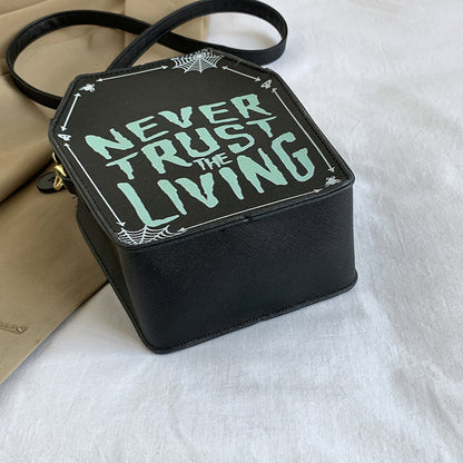 Never Trust the Living – Graffiti Mini Bag - Shadow Threadz Crypt