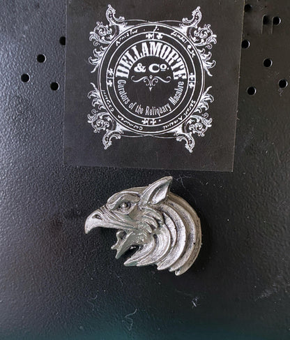Griffin Magnet, Hand Painted Resin Sculpture | Mythic Fantasy Decor