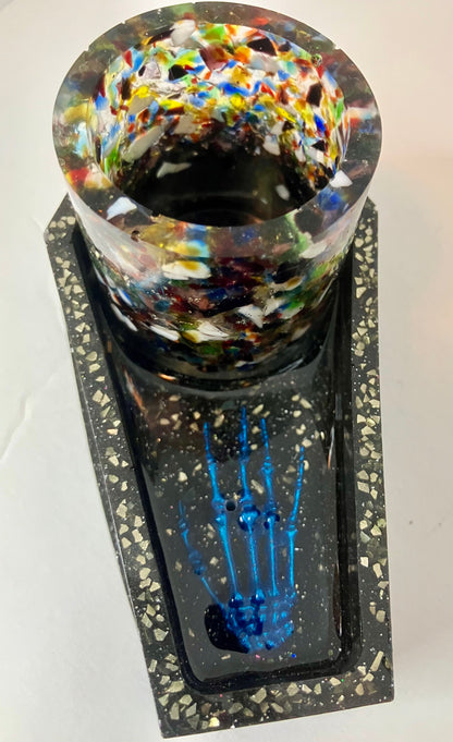 Resin Coffin Votive Holder & Incense Burner