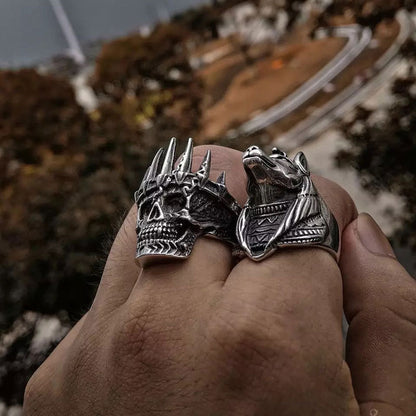 Crowned Reaper Ring - Shadow Threadz Crypt
