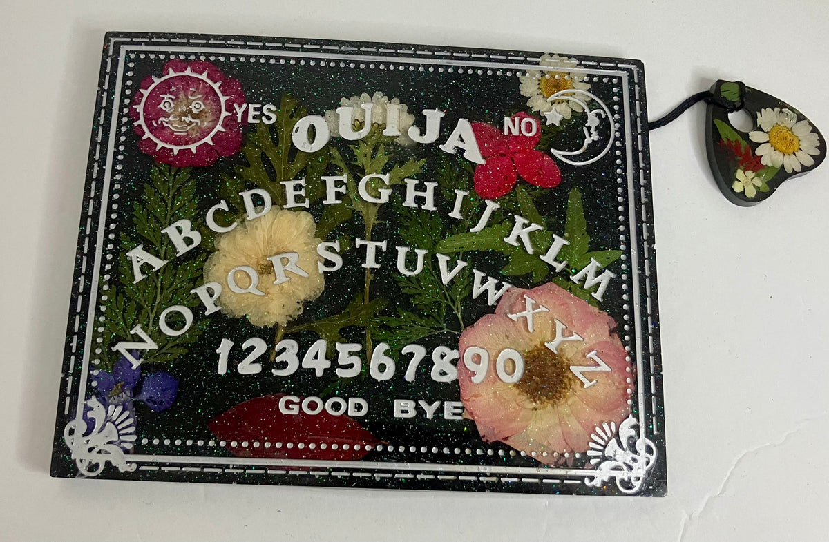 Handmade Resin Ouija Spirit Board with Planchette