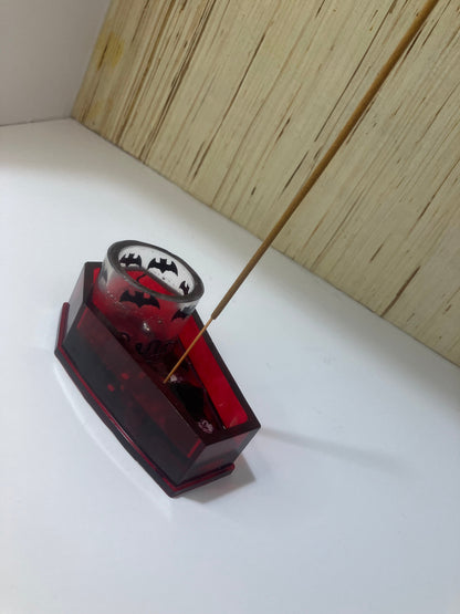 Resin Coffin Votive Holder & Incense Burner
