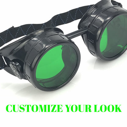 Time Traveler Mad Scientist Cosplay Eyewear - blue, green, purple, red lenses