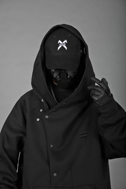 Black Layered Hoodie