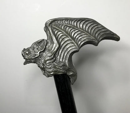 Vampire Bat Cane, Hand Sculpted Walking Stick | Victorian Gothic